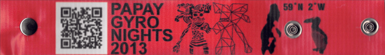 PAPAY GYRO NIGHTS ART FESTIVAL 2013 Hong Kong – Wristband 巴比齋魯之夜北歐藝術節(香港) – 手帶